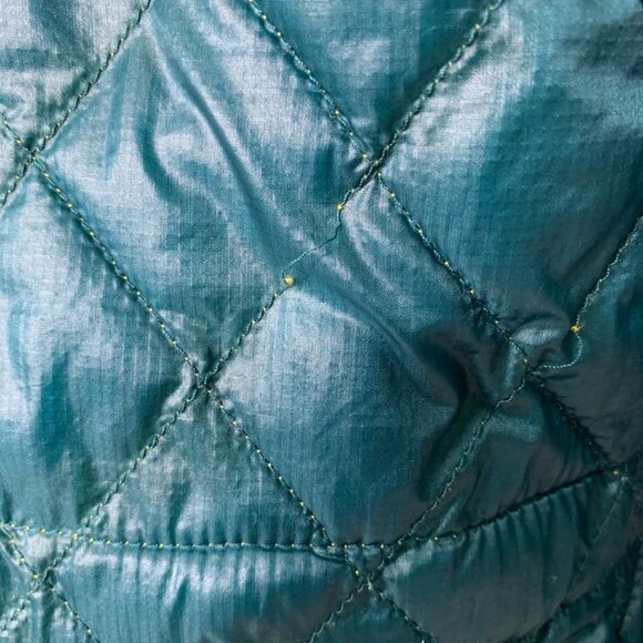 The North Face Women’s Teal Diamond Stitch Full Zip Hoodie Coat Jacket Size XS - Picture 7 of 13